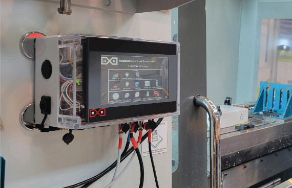 Sensor Kit mounted to the side of a CNC.